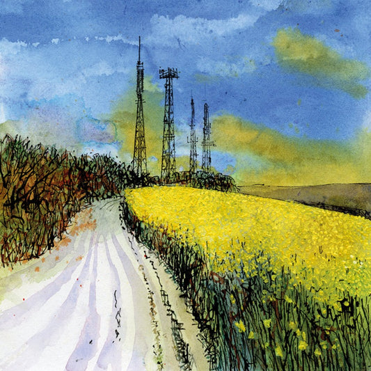 1046 Chalk path and TV Masts