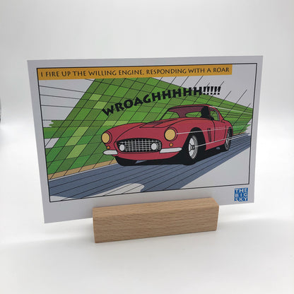 1010: Graphic cars postcard set