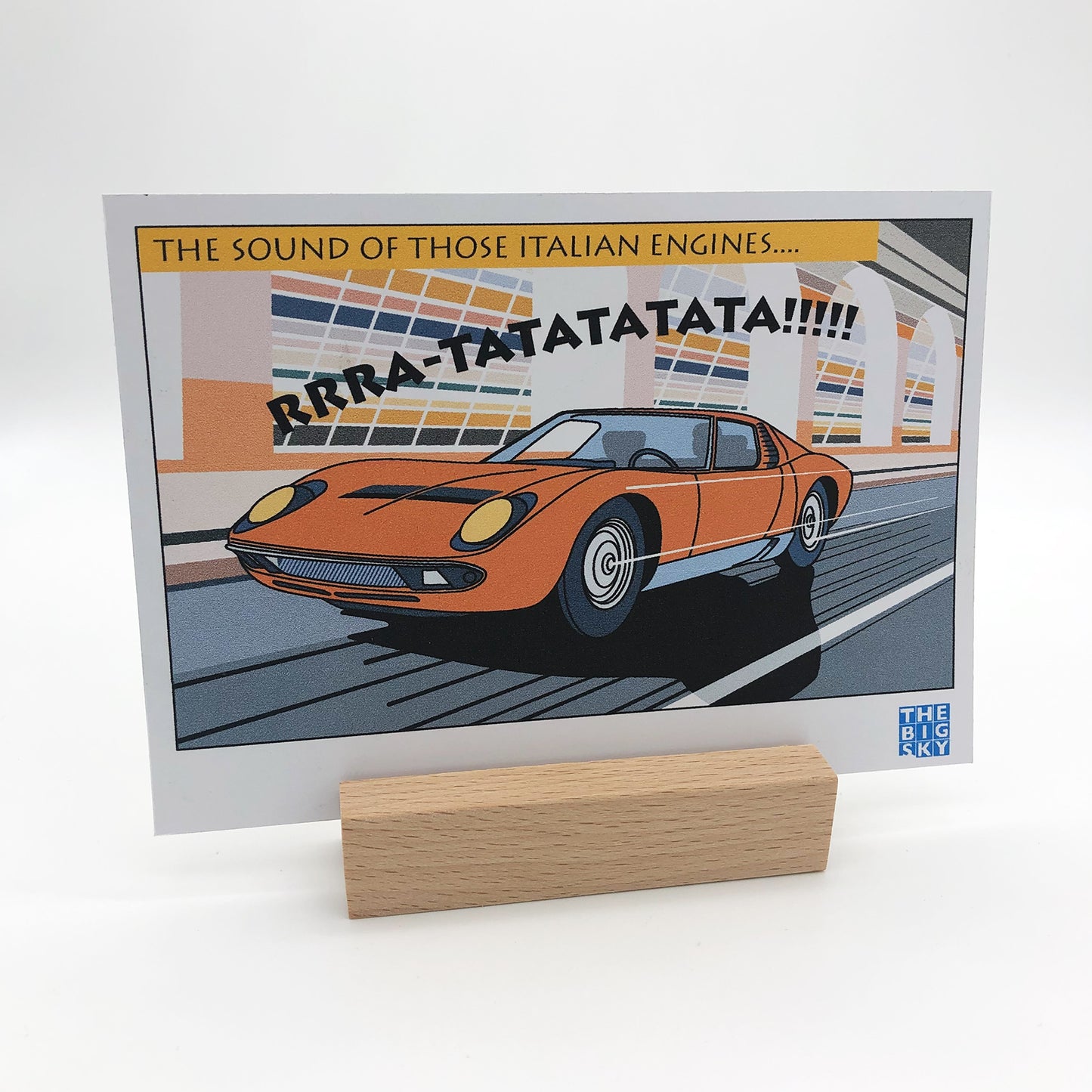 1010: Graphic cars postcard set