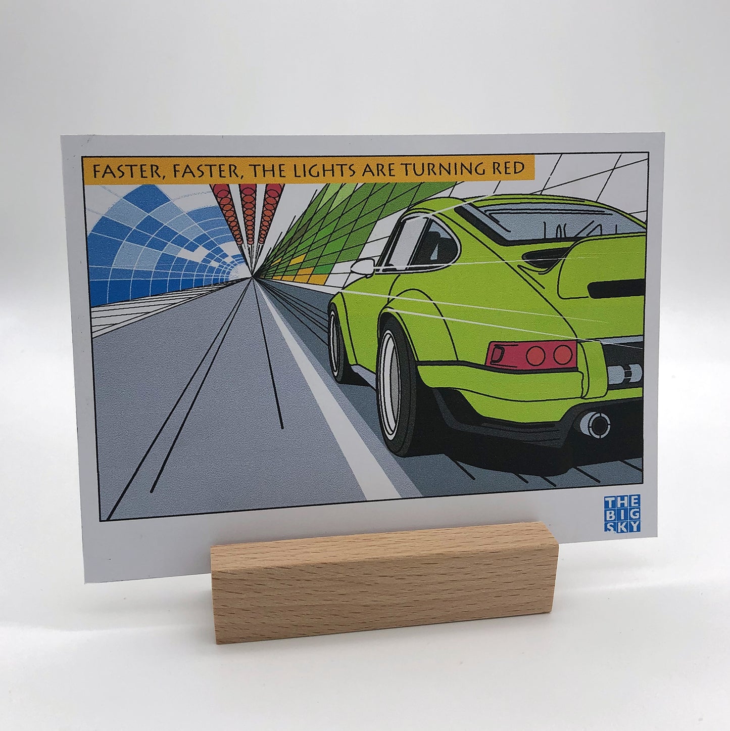 1010: Graphic cars postcard set